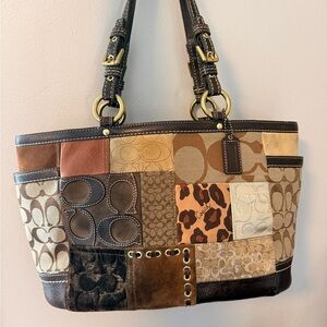 Coach Patchwork Tote Bag